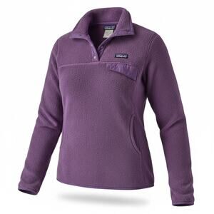 Patagonia Women's Re-tool Snap-T Fleece Pullover Purple Medium 25442 Polartec